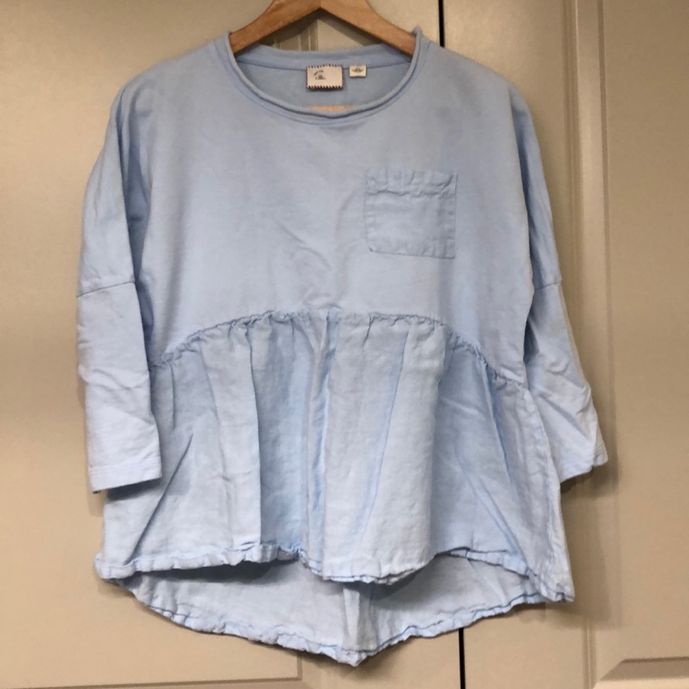 Anthropologie Cotton/Linen top